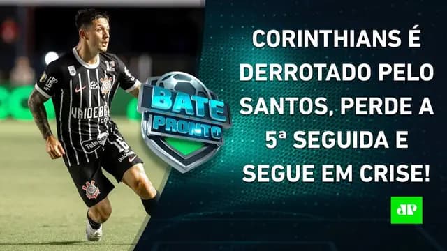 CRISE SEM FIM! Corinthians CAI pro Santos e PERDE a 5ª SEGUIDA; Fla VENCE o Botafogo | BATE PRONTO