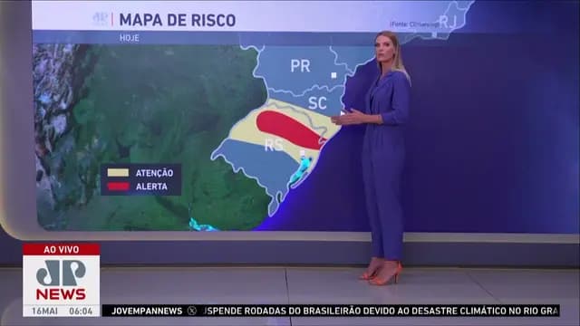 Rio Grande do Sul terá chuva nesta quinta-feira (16) | Previsão do Tempo