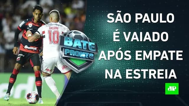 São Paulo é VAIADO após EMPATE; Flamengo GOLEIA em ESTREIA de Vítor Pereira | BATE PRONTO