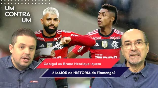 "É MUITO GRANDE! Entre Gabigol e Bruno Henrique, o MAIOR no Flamengo é o..." OLHA esse ÓTIMO DEBATE!