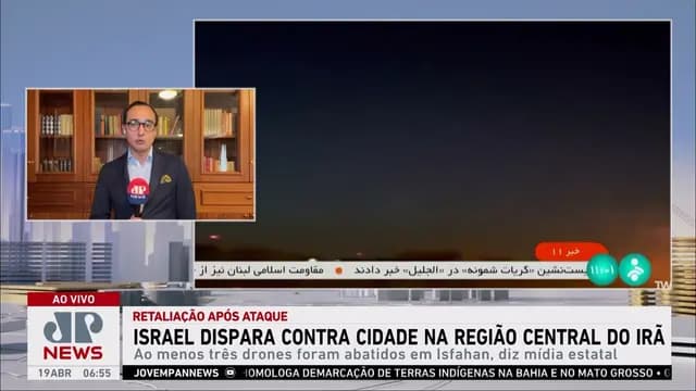 Israel dispara drones contra Irã nesta quinta (18)
