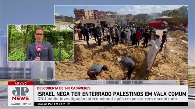 Israel nega ter enterrado palestinos em vala comum