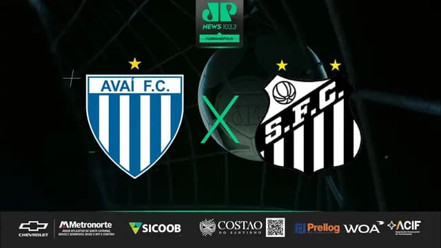 Avaí x Santos - Campeonato Brasileiro Série B - 2ª Rodada - 26/04 | JP News Floripa