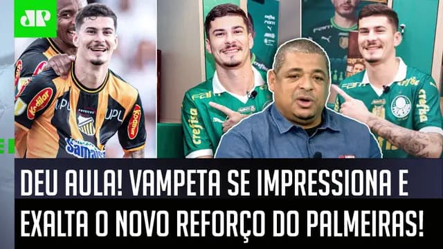 "ESSE CARA É CRAQUE! ELE JOGA DEMAIS! O Palmeiras..." Vampeta DÁ AULA e EXALTA NOVO REFORÇO, Rômulo!